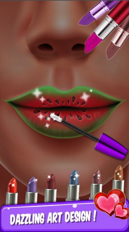 唇艺游戏口红化妆(Lip Art Games: Lipstick Makeup)截图1