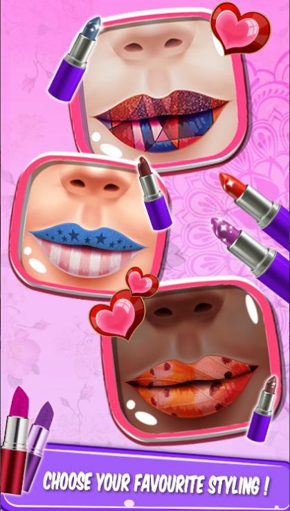 唇艺游戏口红化妆(Lip Art Games: Lipstick Makeup)截图2