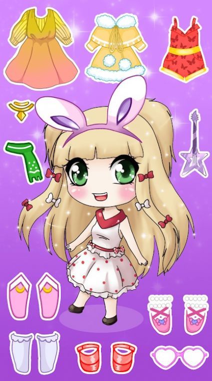 时尚著名少女装扮(Fashion Famous Chibi Dress Up)0