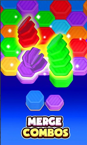 六边形排序颜色益智(Hexa Sort: Color Puzzle Game)截图1