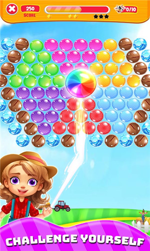 儿童农场宠物泡泡射击(Kids Farm Pets Bubble Shooter)截图3