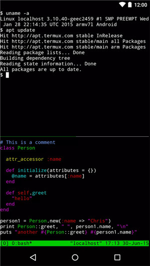 Termux模拟器截图1