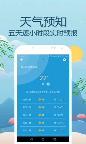 天气预通