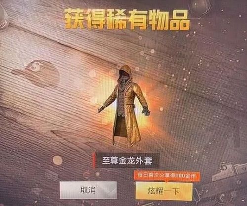 和平精英至尊金龙怎么获得？2020黄金风衣龙cdk兑换码大全[多图]图片1