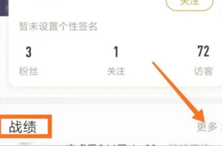 点击更多战绩