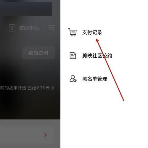 剪映支付记录查看教程