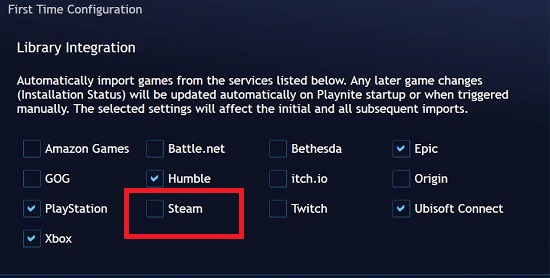 playnite设置steam教程