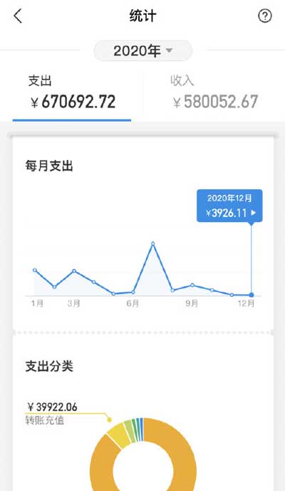 支付宝2020账单图片怎么分享